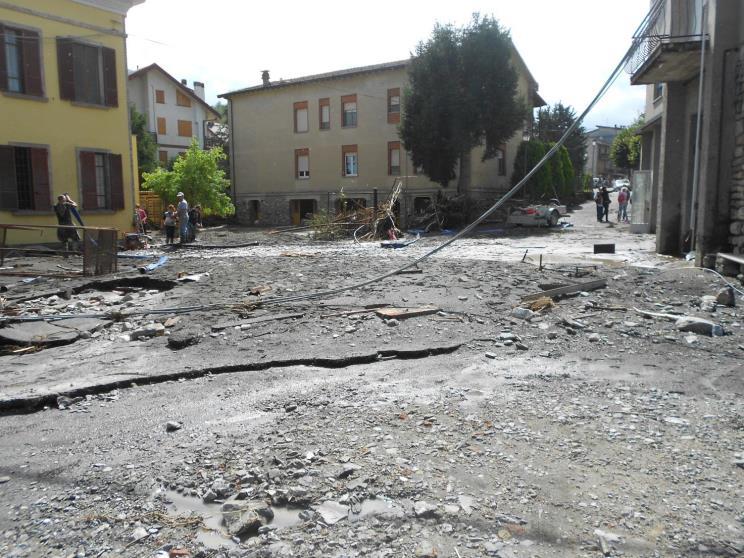 In Ferriere Capoluogo è stata distrutta una casa residenziale di civile