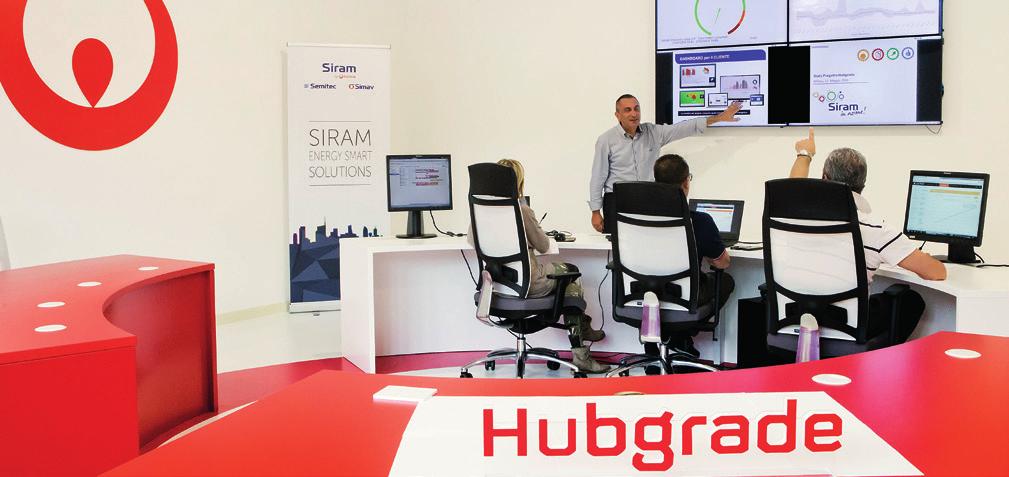 HUBGRADE SMART MONITORING CENTER SIRAM Hubgrade è il centro di monitoraggio smart dell energia, gestito dal team Siram, che monitora e analizza i dati real-time al fine di garantire il miglioramento