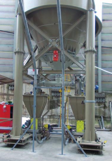 foundries Clinker production in cement plants impianto di preparazione latte di calce lime water preparation plant FIG.5 VLQM300 Quadro elettropneumatico fluidificazione FIG.