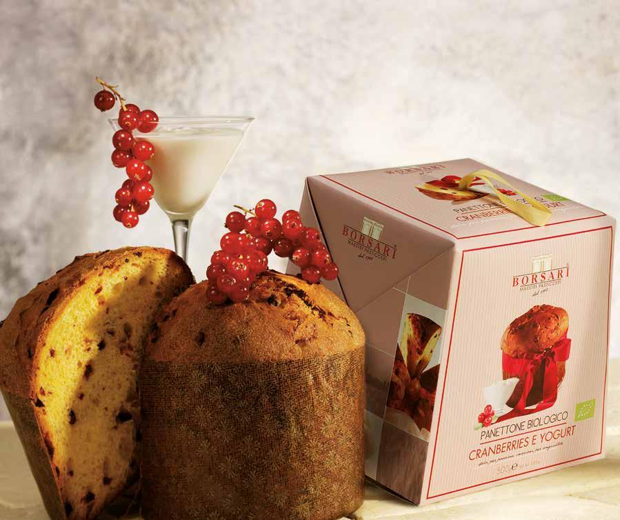 PANETTONE BIOLOGICO CRANBERRIES E YOGURT ALTO IN ASTUCCIO ORGANIC CRANBERRIES AND YOGURT CREAM PANETTONE TALL BACKED - BOXED Codice - Prod. code 1003.049 Cod. EAN - Prod.