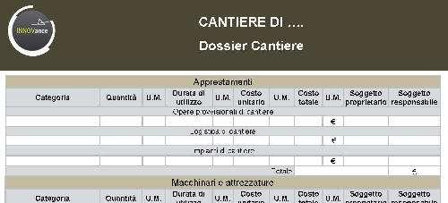 DOSSIER CANTIERE