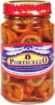 arrotolate con cappero 140 gr x 12 Porticello arrotolate al peperoncino Pallet