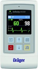 D-19731-2009 D-71806-2012 Infinity M300 Sfruttando il sistema Wi-Fi disponibile nell'ospedale, il nuovo monitor Infinity M300, indossato direttamente dal paziente, garantisce le prestazioni di un