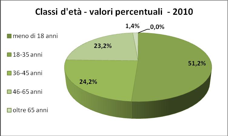 GLI OSPITI Le persone accolte al Fogolar durante l anno 2010 sono state 211, delle quali 185 maschi (87,7 %) e 26 femmine (12,3 %).