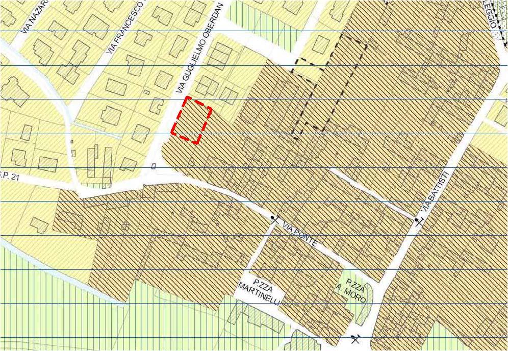 Nell attuale PGT, invece, tale lotto è stato inserito nell Ambito 1, ed essendo un lotto libero ha un indice di edificabilità pari 1.80mc/mq. Lotto oggetto d intervento (PGT vigente) Secondo l art.