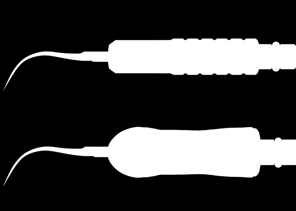 particolarmente grosse e tenaci di tartaro sopragengivale SlimLine Gli inserti SlimLine sono disegnati per la rimozione di depositi lievi o moderati.