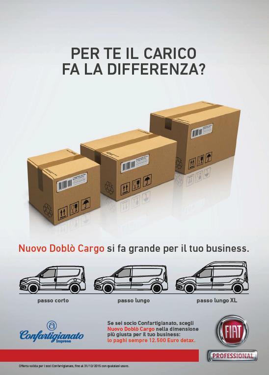 FIAT PROFESSIONAL DOBLO CARGO SCEGLI LA MISURA DEL TUO BUSINESS Nuovo Doblò Cargo: