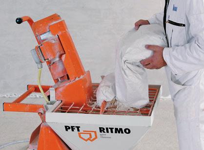 la PFT RITMO è utilizzabile sia come pompa impastatrice che