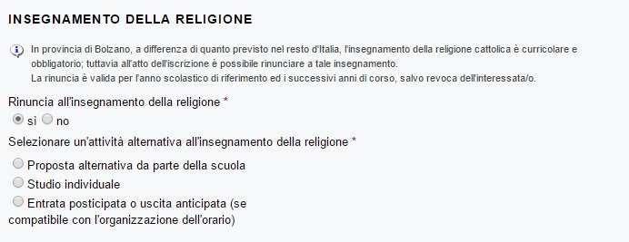 Pagina 8 richiesta esonero dall insegnamento delle religione Va specificato se si richiede l esonero dall