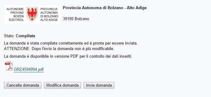 Pagina 14 verifica e conferma della richiesta di iscrizione È possibile scaricare un documento pdf