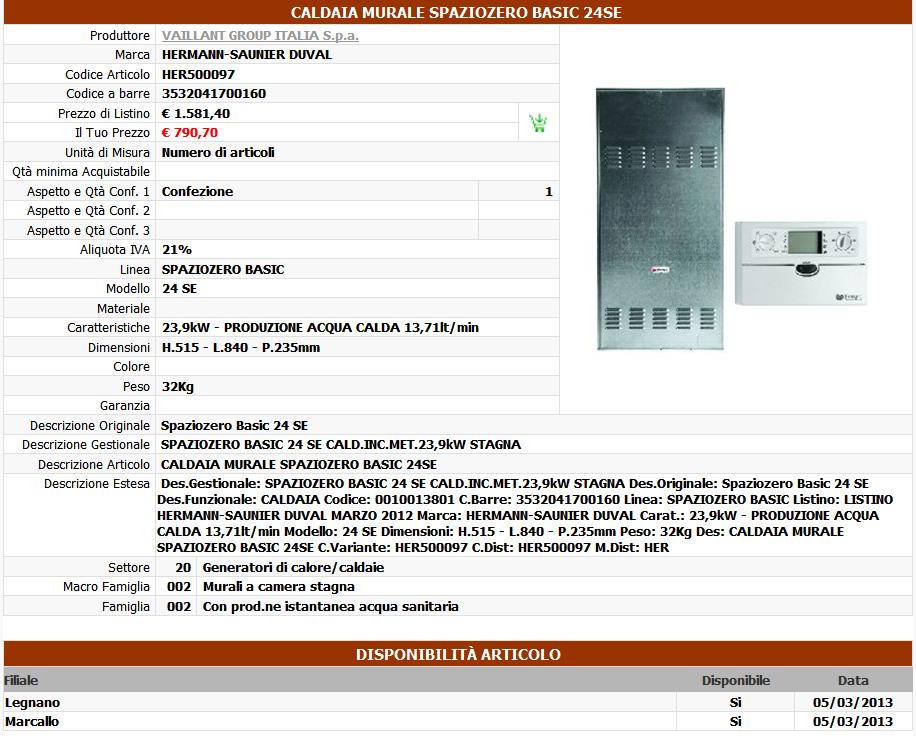 Visualizzazione scheda Una volta individuato il target, possiamo avere accesso al suo bagaglio di informazioni, semplicemente cliccandone il relativo codice.