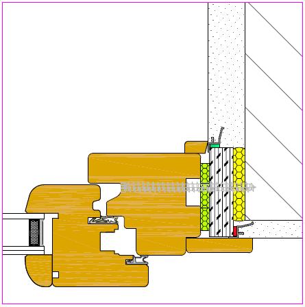 Parte Mediana: nastro precompresso termo-espandente multifunzionale Hanno 3 E ad Sd variabile con membrane interne.