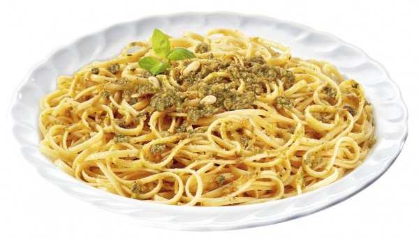 Trenette al pesto Trenette al pesto precucinate e surgelate.