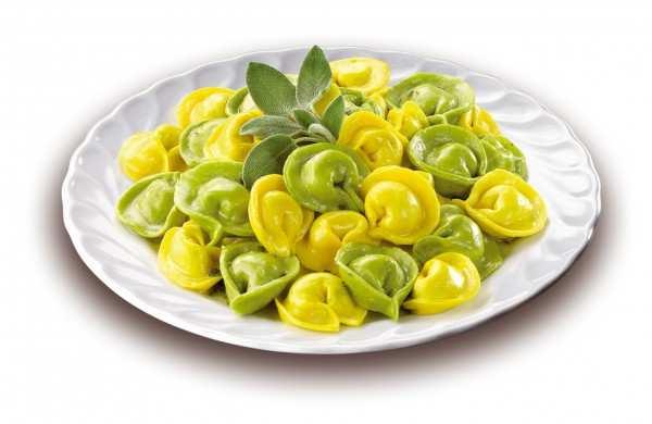 Tortelloni ricotta e spinaci al burro e salvia Tortelloni ricotta e spinaci al burro e salvia precucinati e surgelati.