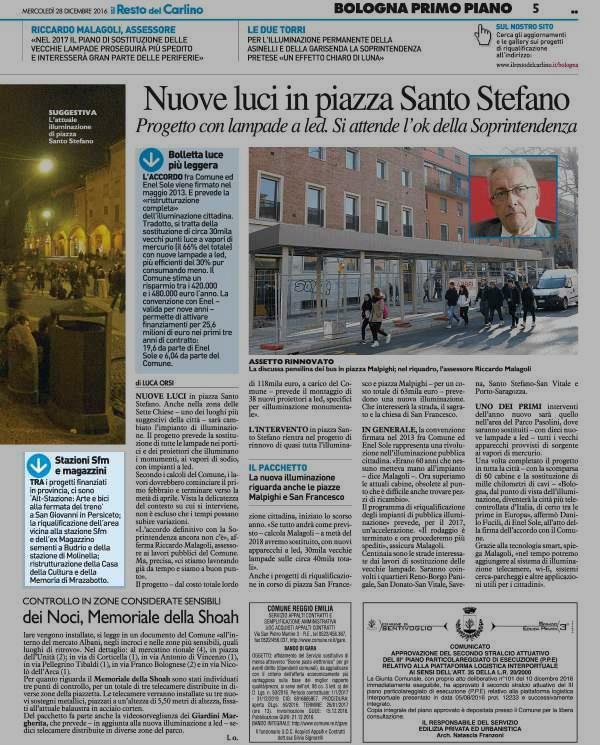 28 dicembre 2016 Pagina 5 Il Resto del Carlino (ed.