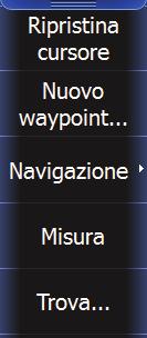 Selezione del punto di partenza È possibile navigare lungo una rotta partendo da qualsiasi punto della rotta