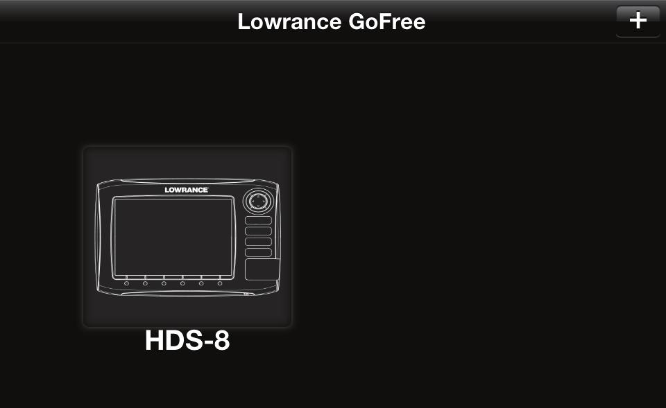 Attivazione e disattivazione del controllo wireless dell unità HDS Avviare l applicazione e toccare l icona dell unità HDS nella pagina di GoFree Controller per richiedere il controllo remoto dell