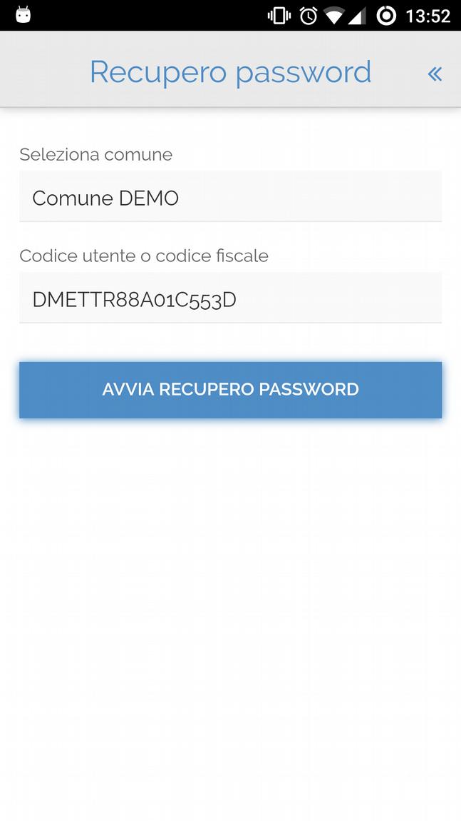 Recupero password L operazione di recupero della password è necessaria quando non si ricorda la propria password di accesso ad.