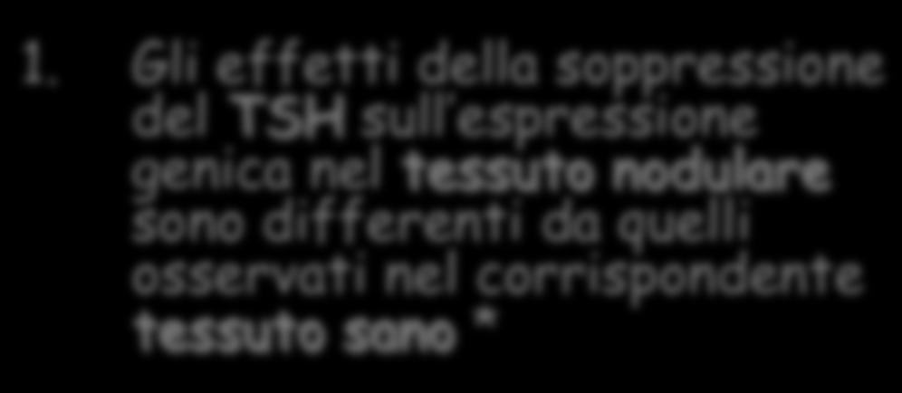 Levotiroxina Razionale fisiopatologico Attenzione!!! LT4 sopprime la secrezione ipofisaria di TSH, che promuove la crescita delle cellule tiroidee 1.