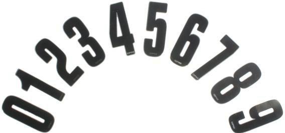 NUMERI GARA / NUMBER 1 FK0.00921 Kit Adesivi Numero (0/9-10pz) Numbers Sticker Kit (0/9-10pcs) AFS.00921NR.0 Adesivo Numero STD NR.