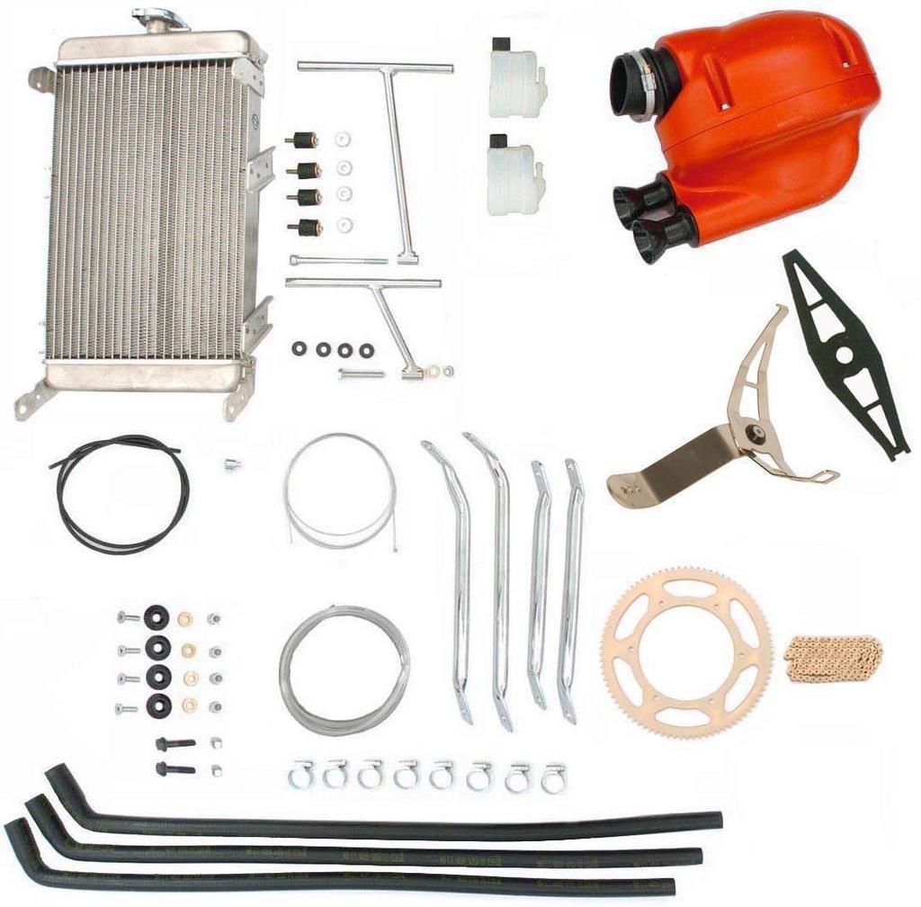 KIT PRONTO GARA / KF / READY TO RACE KIT CRG.50001 Prontogara KF1-KF2-KF3-KF4 KF1-KF2-KF3-KF4 Ready To Race ES CRG.50001 QT. 1 FM0.00785 Radiatore CRG Completo - Radiator CRG Complete 1 2 AFS.