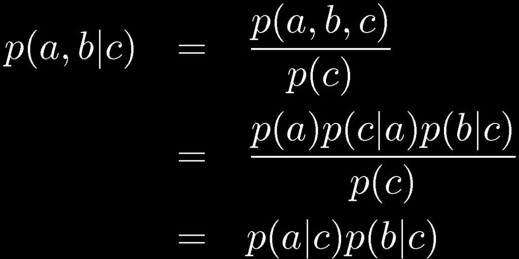 Modelli grafici diretti //indipendenza condizionale: esempio 2 il path di