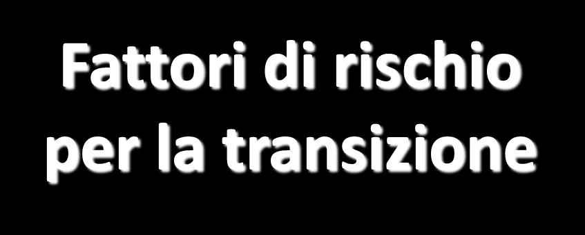 Fattori di rischio per la transizione L invecchiamento dei genitori anziani si sovrappone a difficoltà che riguardano la relazione coniugale dei figli adulti.