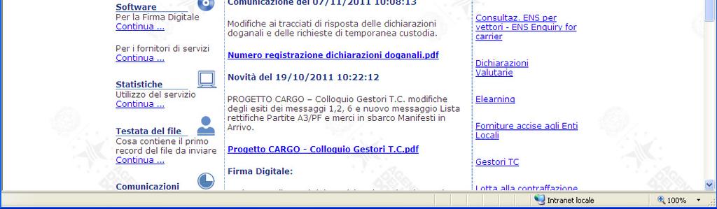 vostro file spedito in ambiente reale.