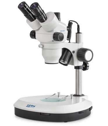 Stereomicroscopio zoom OZM-5 4 LAB LINE Ottica di altissimo livello e illuminazione potente uniti alla grande flessibilità OZM 542/544 OZM 541/543 Con illuminazione Senza illuminazione