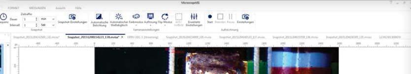 USB e un micrometer slide.