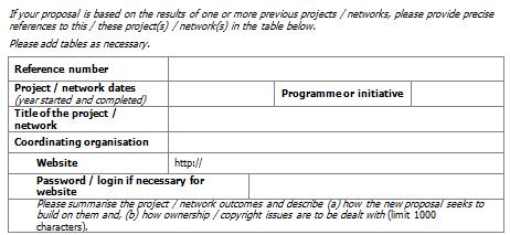 RELEVANCE TO THE PROGRAMME CRITERI