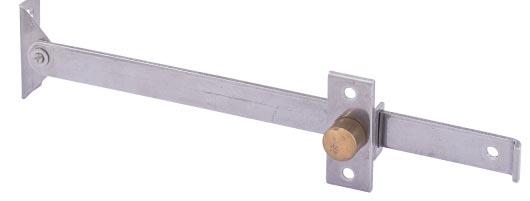 Stainless steel sliding twin stop hatch stay.