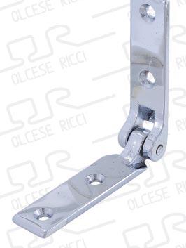 Lift off hinge in polished or chrome plated 