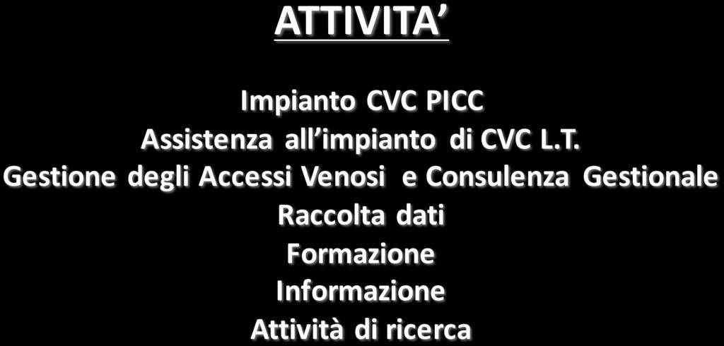 AMBULATORIO INFERMIERISTICO I.G.A.V. Operativo dal 2010 Il servizio viene approvato nel 2010 dal D.G. dott.