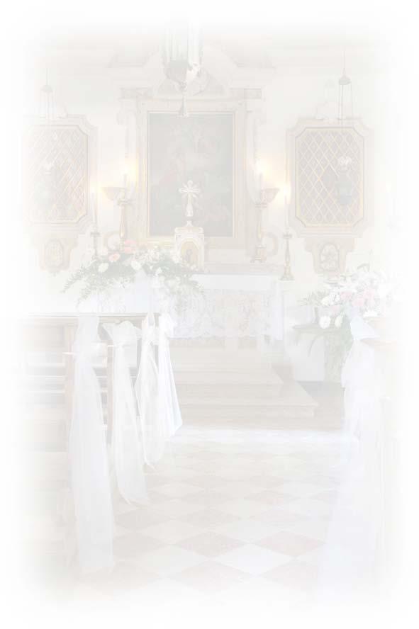 La cerimonia nella nostra Chiesetta La cappella di San Martino vi offre la possibilità di celebrare il vostro matrimonio