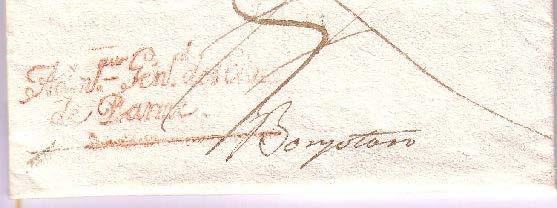 L Amministratore Generale degli Stati di Parma Moreau de Saint-Mèry (di nomina napoleonica) scrive al Commissario di Borgotaro (di nomina borbonica) in