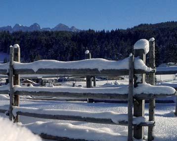 10 motivi per passare una vacanza invernale al Pfösl: Posizione panoramica e