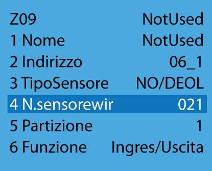 Programmazione del EXT216 attraverso KM20 2.