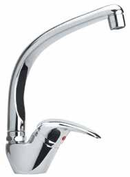 63CR570/599T Monocomando monoforo lavello con bocca tubo orientabile Single-lever kitchen mixer with swivel tube spout Mitigeur évier bec tube orientable Mezclador fregadero con caño tubular