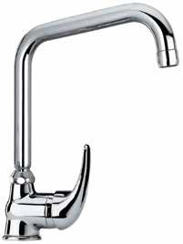 69CR573 Monocomando monoforo lavello con bocca tubo 90 Single-lever kitchen mixer with 90 tube spout Mitigeur