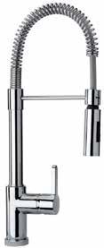 92CR557LLPE Miscelatore monoforo lavello bocca a molla con asta orientabile Single-lever kitchen mixer with spring and swivel spout Mitigeur évier avec bec à