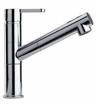 PVD/Brushed 254,90 344,90 92CR568 Miscelatore monoforo lavello con doccia estraibile Single-lever kitchen mixer with pull-out spray Mitigeur monotrou évier avec