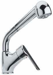 80CR567 Miscelatore monoforo lavello con doccia estraibile, comando laterale Side-lever kitchen mixer with pull-out spray Mitigeur monotrou évier avec douchette escamotable Mezclador monomando