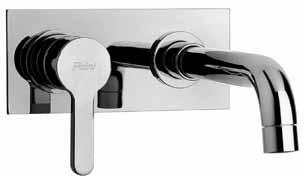 92CR208 Miscelatore lavabo a muro, bocca interasse mm 190 Single-lever wall mounted mixer, 190 mm spout Mitigeur lavabo mural, bec