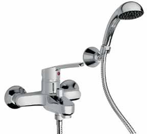 MRCR105 Miscelatore vasca esterno con doccia Duplex Single lever bath-shower mixer with adjustable shower kit