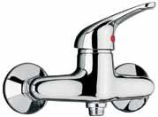 42CR105 Miscelatore vasca esterno con doccia Duplex Single lever bath-shower mixer with adjustable shower kit Mitigeur bain-douche apparent avec garniture de douche orientable Mezclador monomando