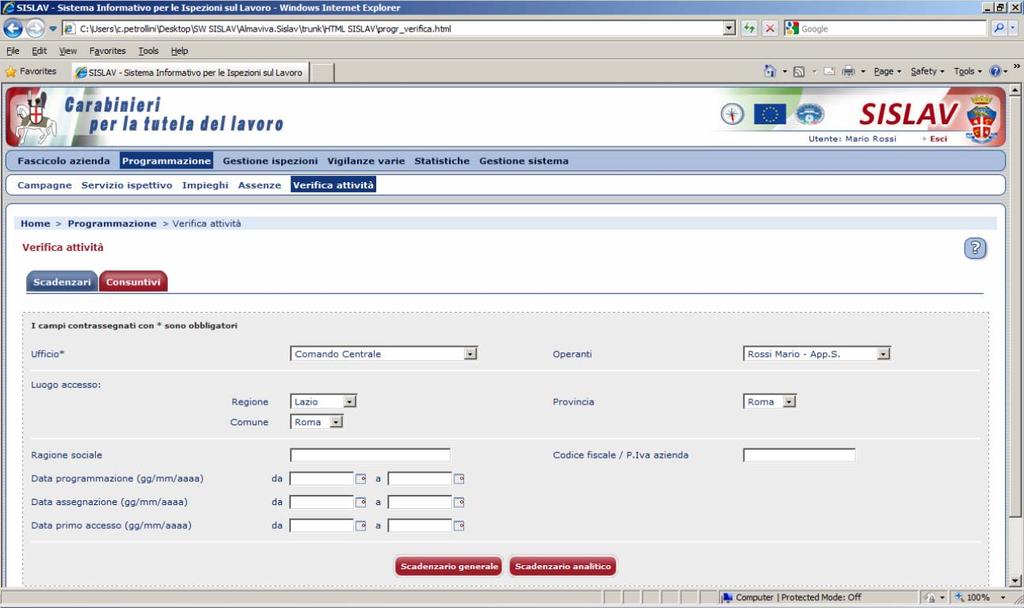 Verifica delle attività dell ufficio attraverso la produzione automatica di: ØScadenzari