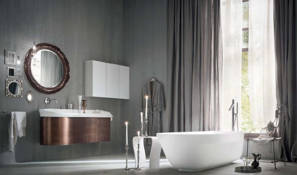 comp. 7 Finiture/finishes dimensioni/dimensions Foglia Bronzo Bronze leaf 7.1 Base lavabo Prima l.156 h.48 p.54/32 Washbasin vanity Prima L.156 H.48 D.54/32 7.