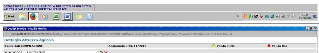 e l aggiornamento della scheda anagrafica Stato dell arte Programmazione controlli E