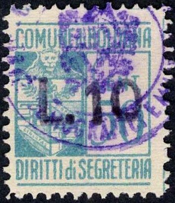 19 C 50 violetto 1949/< Carta bianca, liscia. Stampa mm.